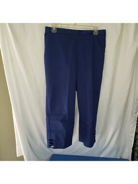 Alfred Dunner Women's Petites Blue Stretch Capris Pants - 10